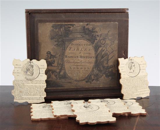 A George III jigsaw Dissected Tables of Roman History Chronologically Arranged, 8 x 6in.